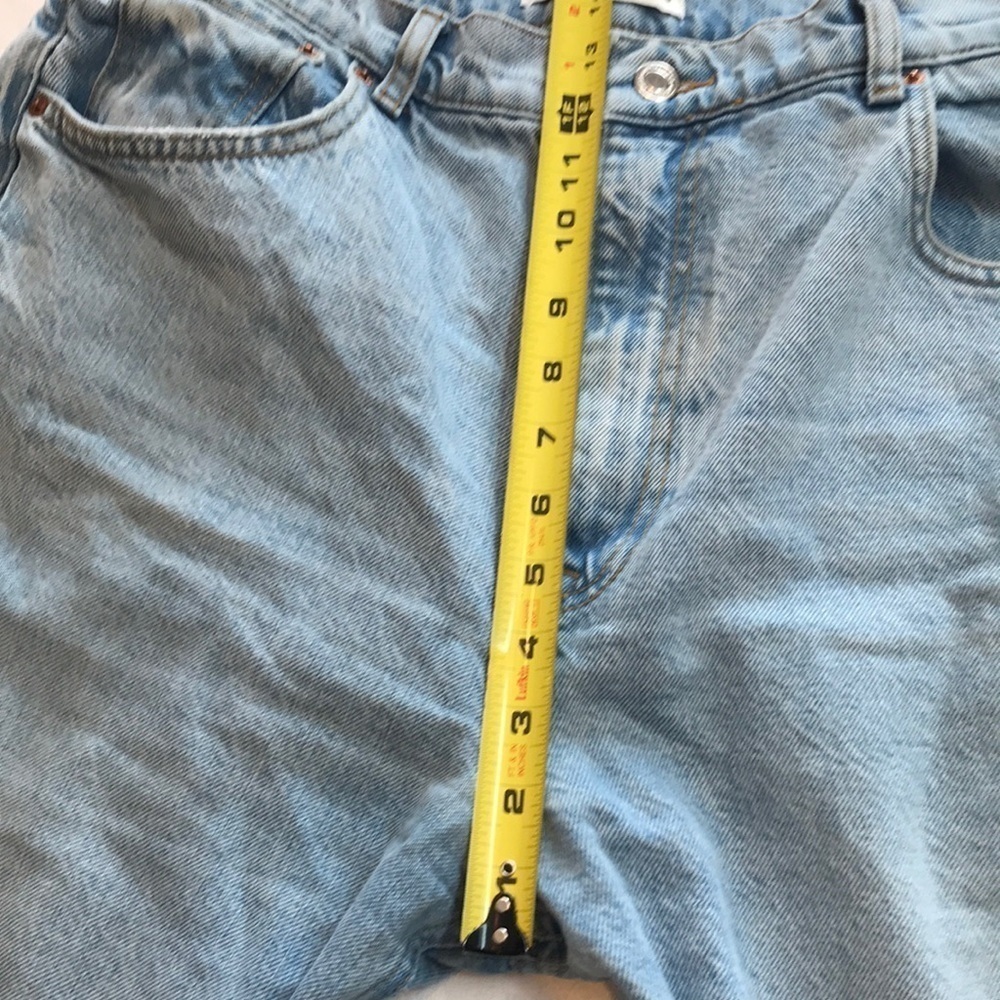 Zara The 90's Full Length High Rise Wide Leg Unfinished Hem Women Jeans NWOT - Picture 13 of 16
